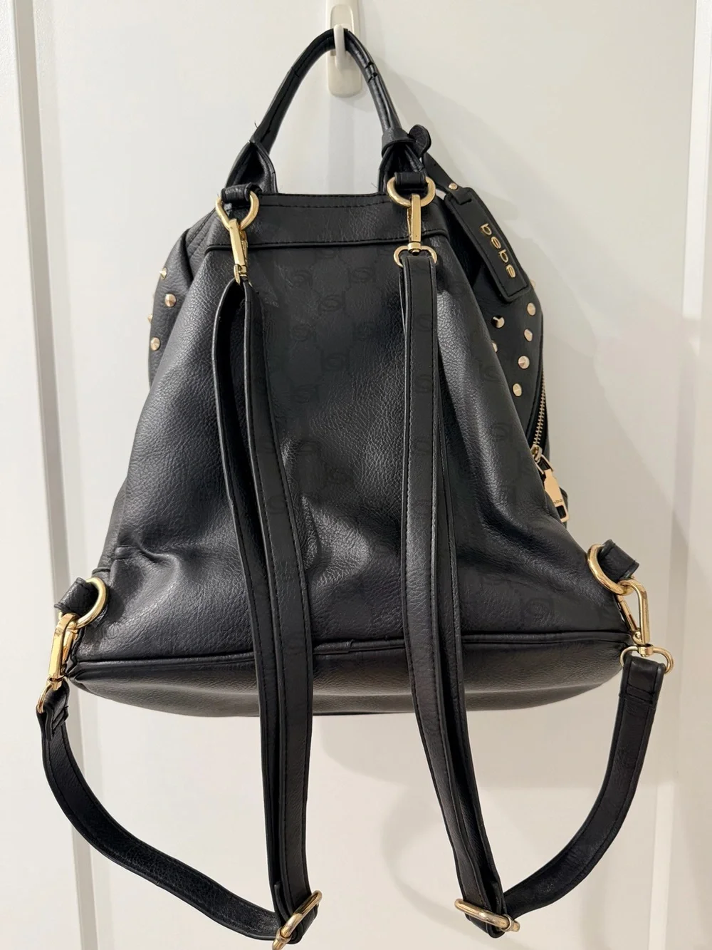 bebe Studded Mini Backpack Purse